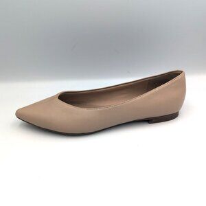 Marc Fisher Analia Flats Womens Size 8 M Beige Nude Pointed Toe Slip On Shoes